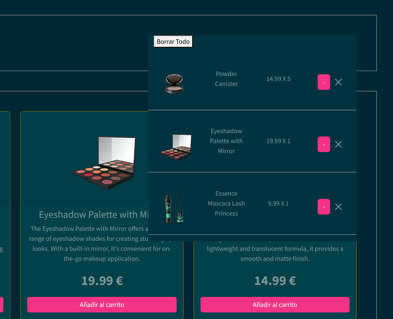 imagen de carrito de productos